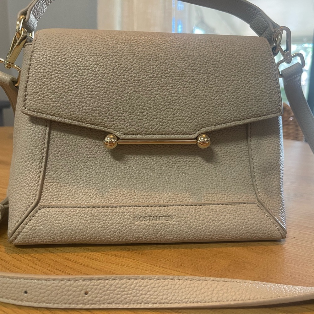 BOSTANTEN Nevin Small Top-Handle Crossbody Satchel in Beige - Picture 4 of 8